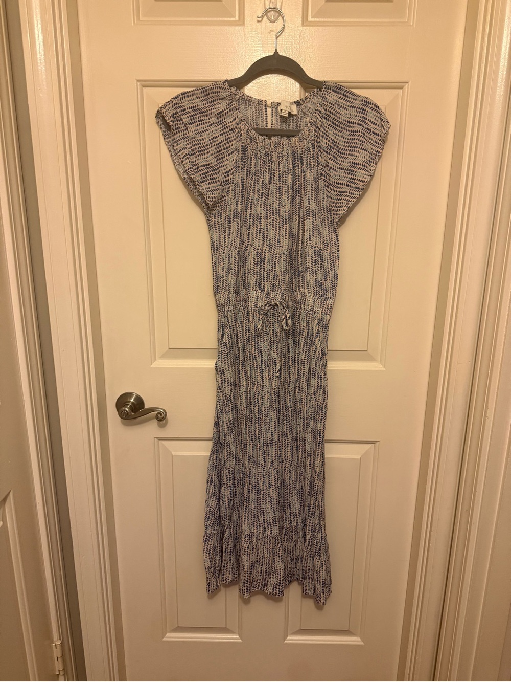 Pinch Blue and White Printed Midi Dress
